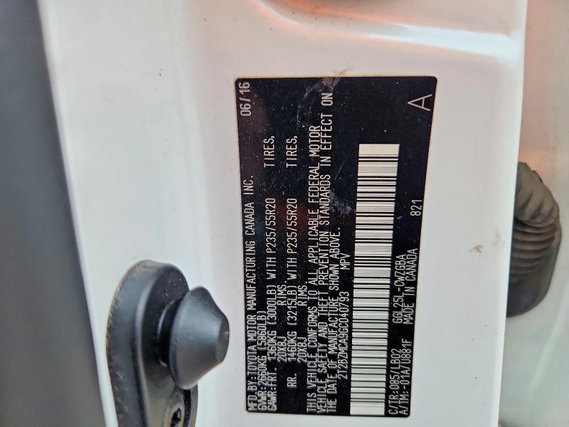 2T2BZMCA9GC040793 2016 Lexus RX photo no. 13