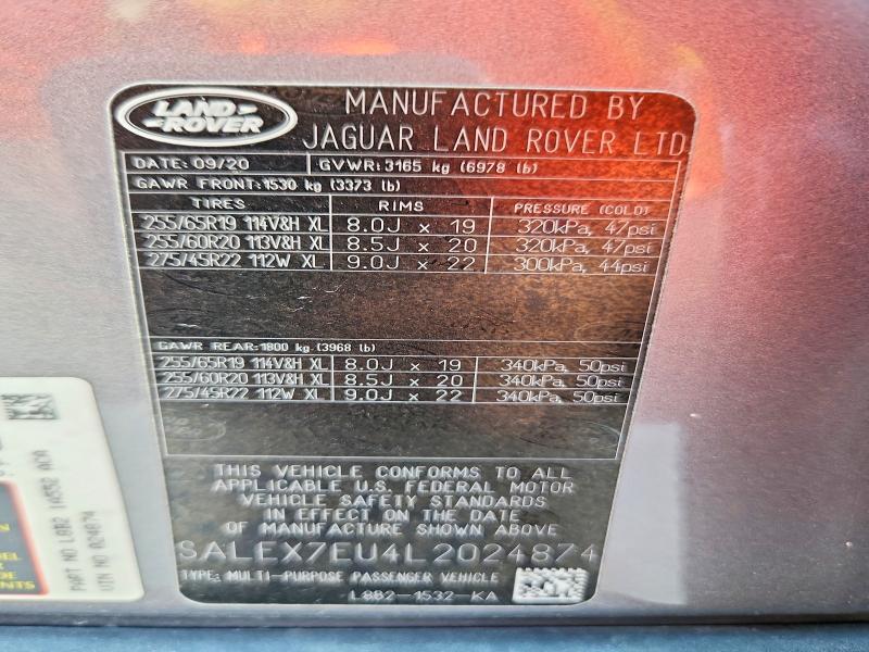 2020 Land Rover Defender — VIN SALEX7EU4L2024874, фото 14