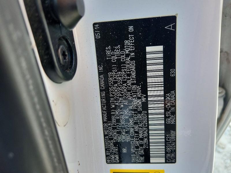 2T2BK1BA2FC260070 2015 Lexus RX photo no. 13