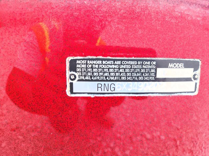 RNG6X349C202 2002 Ranger Bassboat photo no. 10