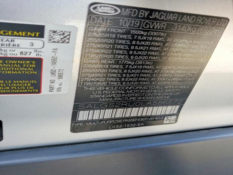 SALGS2RU0LA586572 2020 Land Rover Range Rover photo no. 13