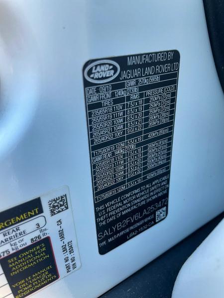 SALYB2FV6LA253472 2020 Land Rover Range Rover photo no. 10