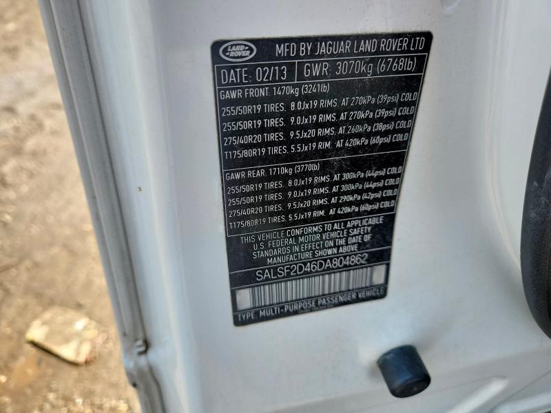 SALSF2D46DA804862 2013 Land Rover Range Rover photo no. 12