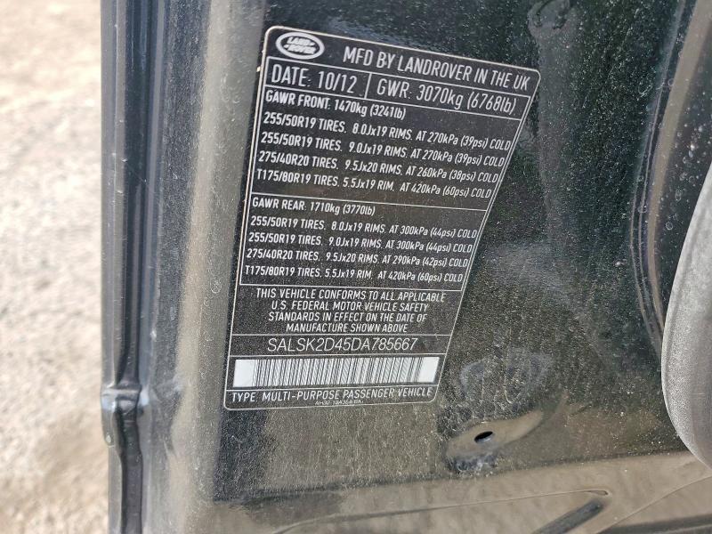 SALSK2D45DA785667 2013 Land Rover Range Rover photo no. 13
