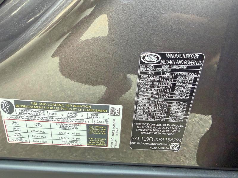 SAL1L9FUXPA154724 2023 Land Rover Range Rover photo no. 10