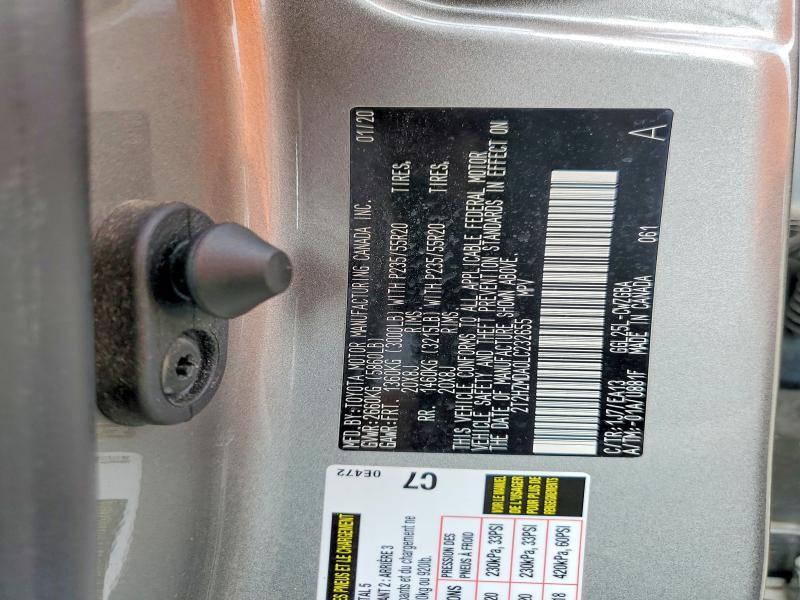 2020 Lexus RX — VIN 2T2HZMDA0LC232655, şəkil 13