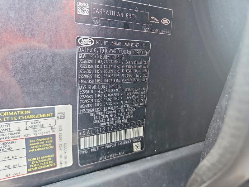 SALRT2RV3K2413359 2019 Land Rover Discovery photo no. 13