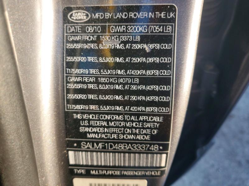 SALMF1D48BA333748 2011 Land Rover Range Rover photo no. 13