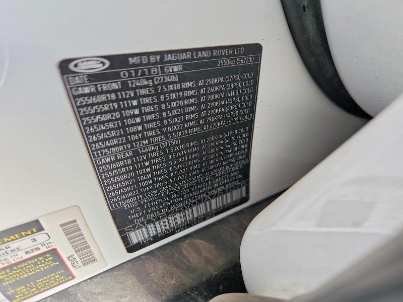 SALYB2RV0JA751076 2018 Land Rover Range Rover photo no. 13
