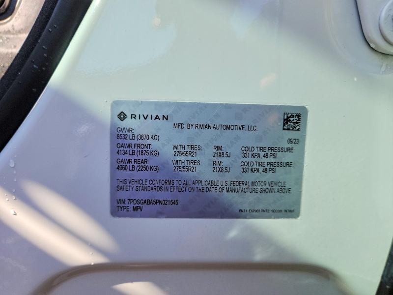 7PDSGABA5PN021545 2023 Rivian R1S photo no. 13