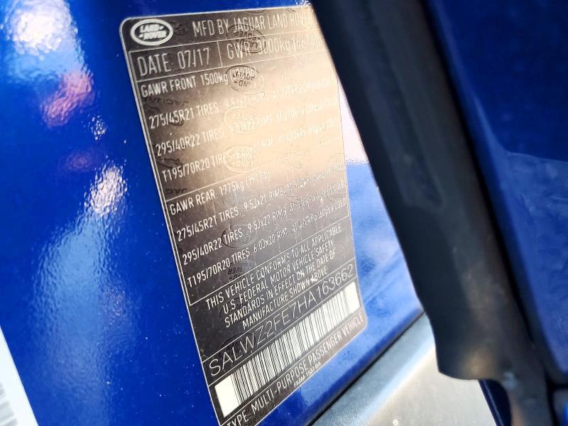SALWZ2FE7HA163662 2017 Land Rover Range Rover photo no. 14