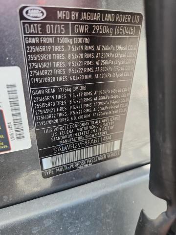 SALWR2VF8FA611494 2015 Land Rover Range Rover photo no. 13
