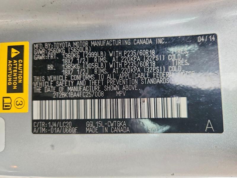 2T2BK1BA4FC257008 2015 Lexus RX photo no. 13