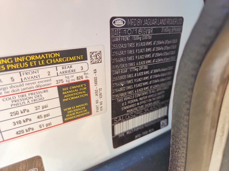 SALGS2RE3KA529712 2019 Land Rover Range Rover photo no. 14