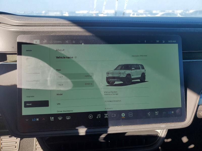 2025 Rivian R1S — VIN 7PDSGBBA2SN047695, şəkil 9