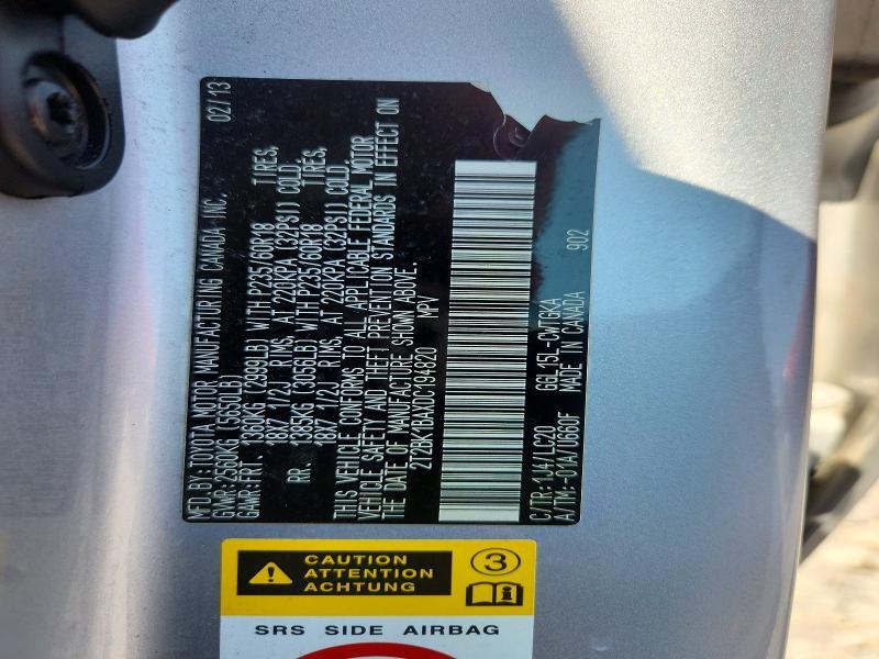 2T2BK1BAXDC194820 2013 Lexus RX photo no. 13