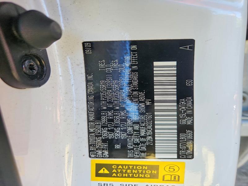 2T2BK1BA3AC027601 2010 Lexus RX photo no. 13