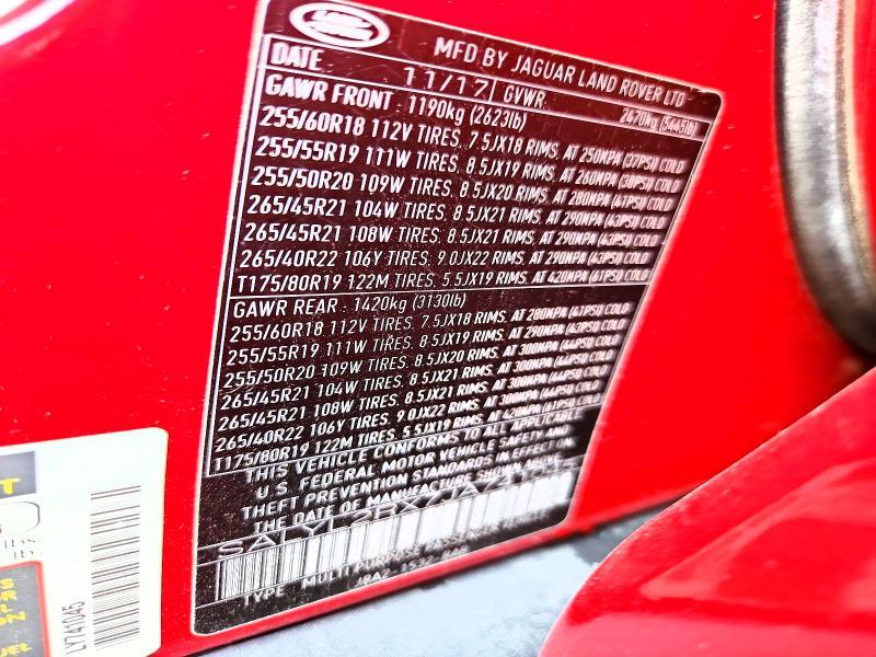SALYL2RX7JA741045 2018 Land Rover Range Rover photo no. 12
