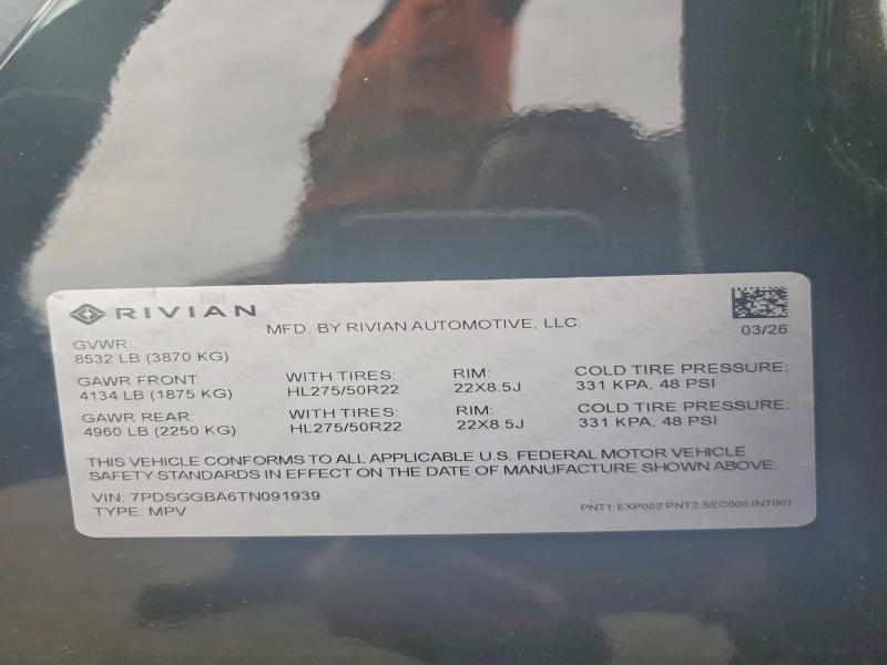 2026 Rivian R1S — VIN 7PDSGGBA6TN091939, şəkil 13