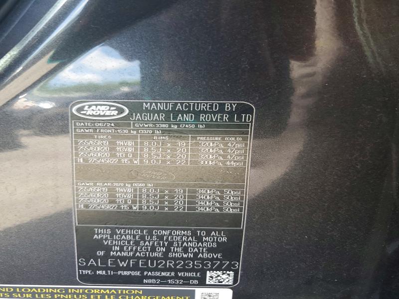 2024 Land Rover Defender — VIN SALEWFEU2R2353773, şəkil 13