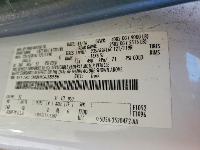 2017 Ford Transit — VIN 1FTYR3XM0HKA38556, şəkil 13