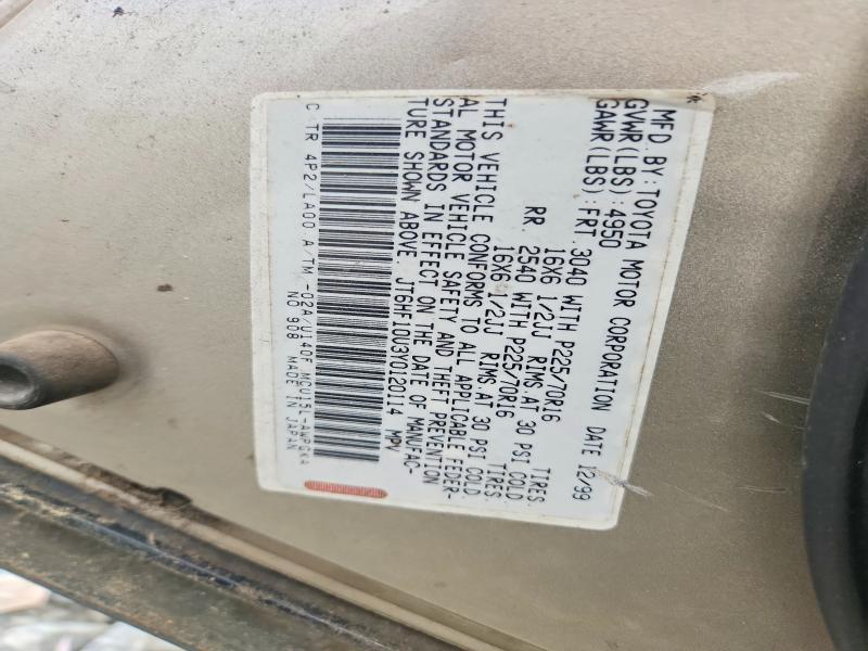 JT6HF10U3Y0120114 2000 Lexus RX photo no. 13