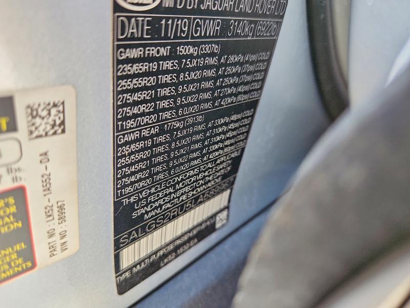SALGS2RU5LA589967 2020 Land Rover Range Rover photo no. 12