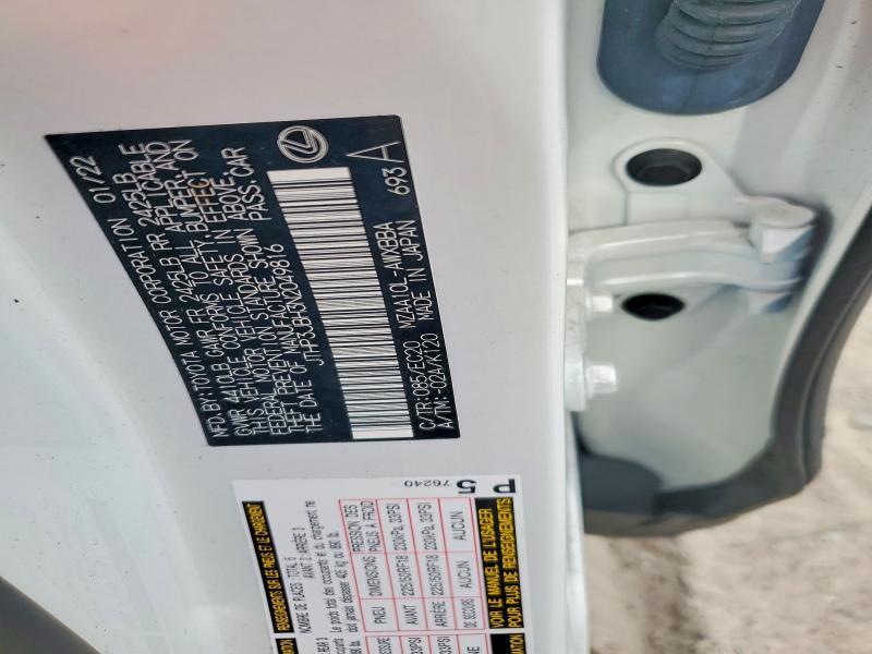 JTHP3JBH3N2049816 2022 Lexus UX photo no. 13