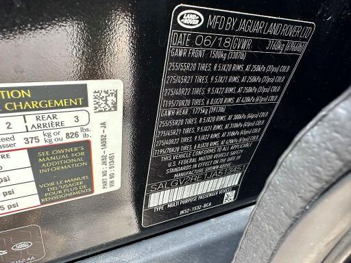 2018 Land Rover Range Rover — VIN SALGV2RE1JA513451, şəkil 10
