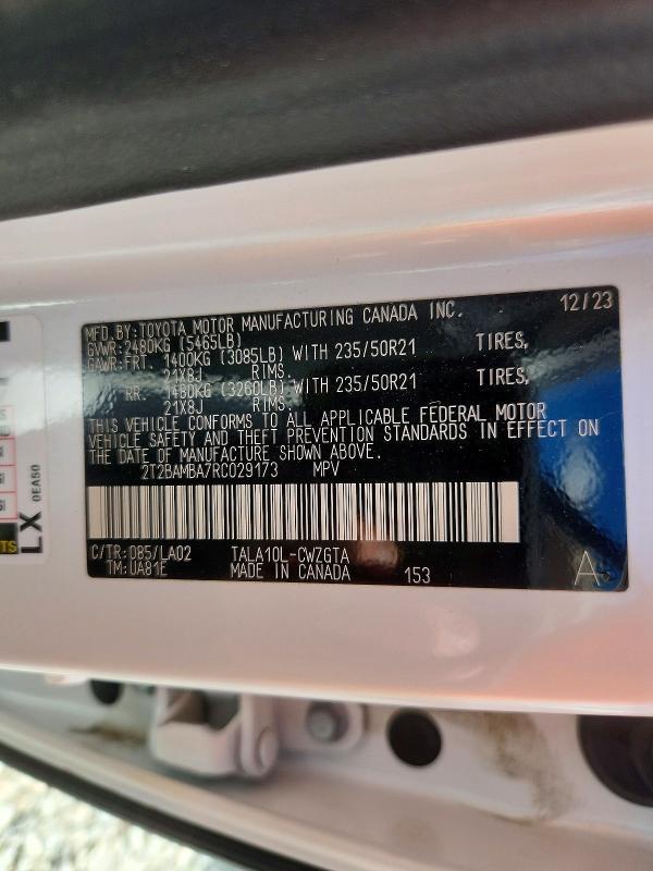 2T2BAMBA7RC029173 2024 Lexus RX photo no. 13