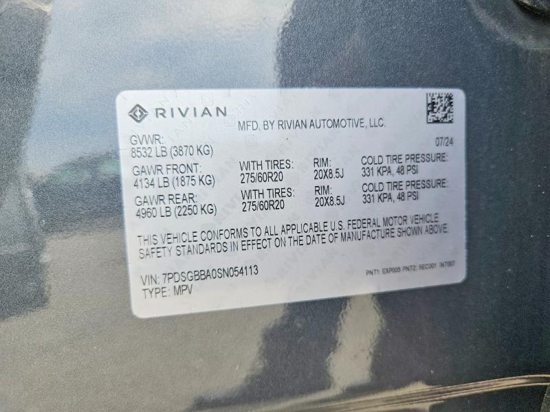 7PDSGBBA0SN054113 2025 Rivian R1S photo no. 13