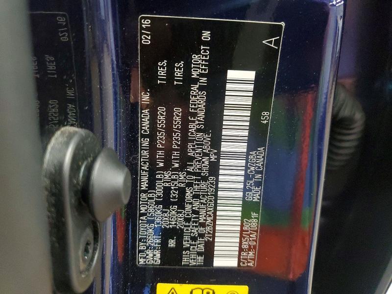 2T2BZMCAXGC019239 2016 Lexus RX photo no. 13