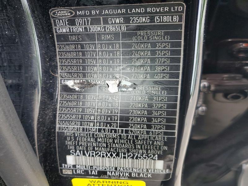 SALVR2RXXJH275524 2018 Land Rover Range Rover photo no. 13