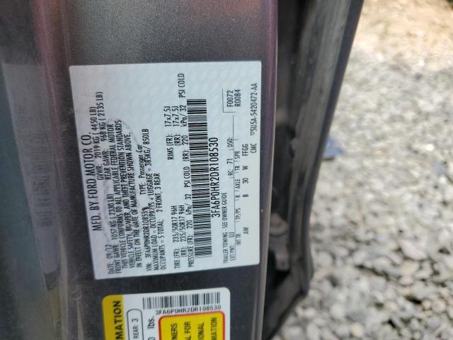 3FA6P0HR2DR108530 2013 Ford Fusion photo no. 12