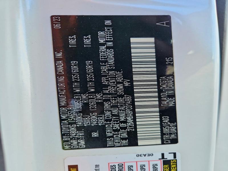 2T2BAMBA8PC014887 2023 Lexus RX photo no. 13