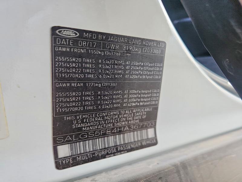SALGS5FE4HA367703 2017 Land Rover Range Rover photo no. 12