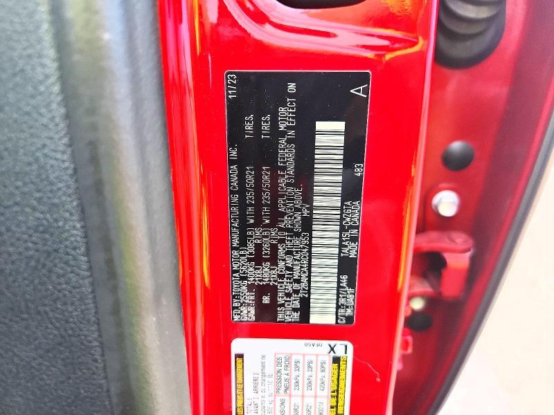 2024 Lexus RX — VIN 2T2BAMCA4RC047953, şəkil 13