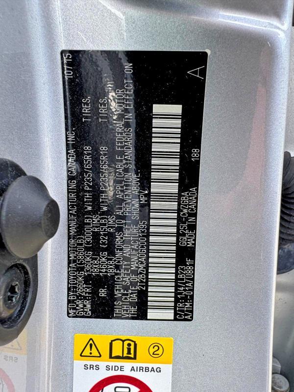 2T2BZMCA0GC001395 2016 Lexus RX photo no. 13
