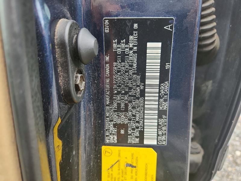 2T2HA31U04C016905 2004 Lexus RX photo no. 13