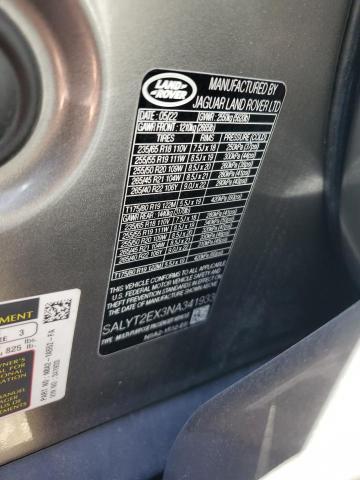 SALYT2EX3NA341933 2022 Land Rover Range Rover photo no. 12