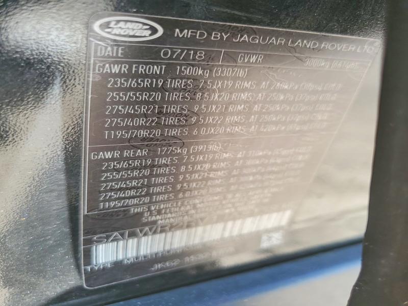 SALWR2RV1JA813815 2018 Land Rover Range Rover photo no. 13