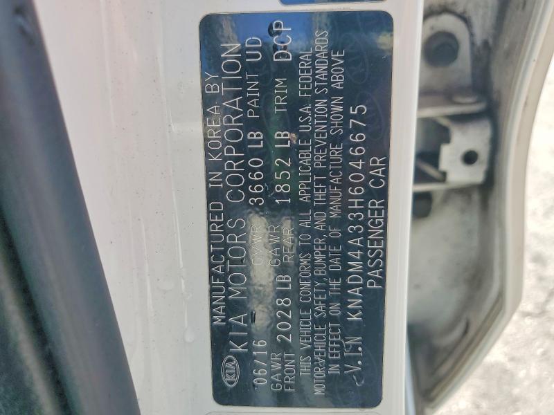 KNADM4A33H6046675 2017 KIA Rio photo no. 13