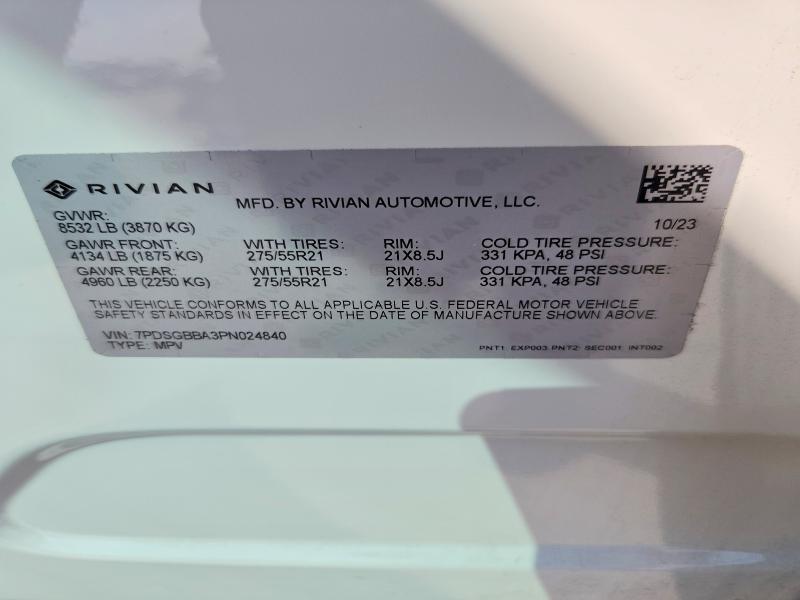 7PDSGBBA3PN024840 2023 Rivian R1S photo no. 14