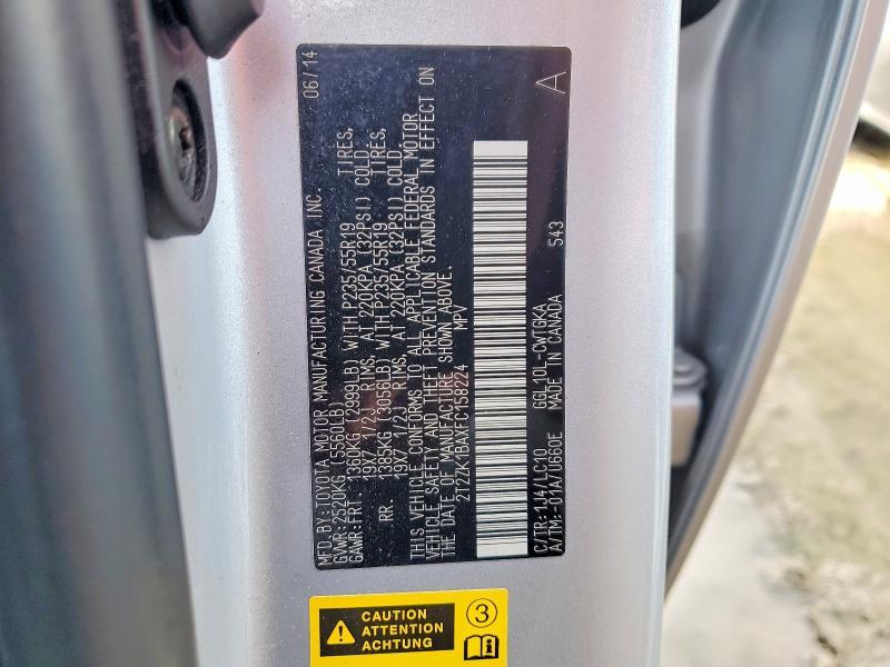 2T2ZK1BAXFC158224 2015 Lexus RX photo no. 13