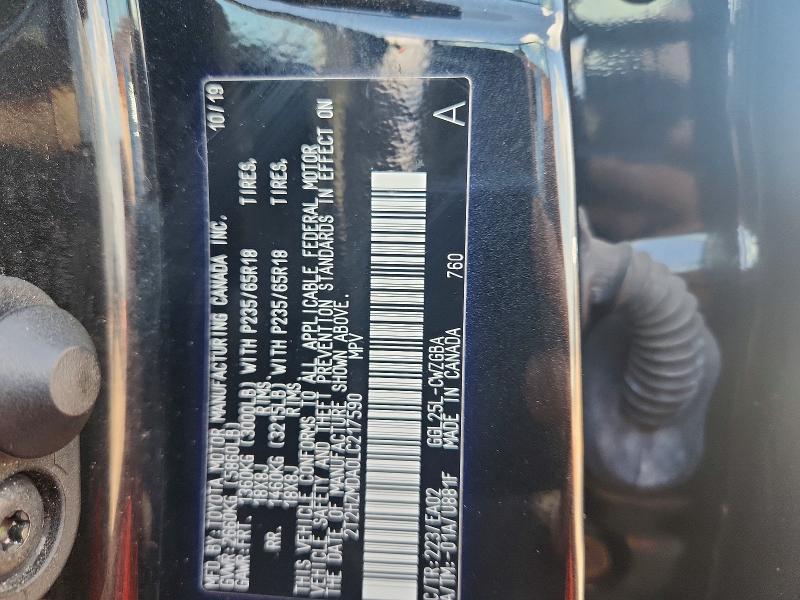 2020 Lexus RX — VIN 2T2HZMDA0LC217590, şəkil 13