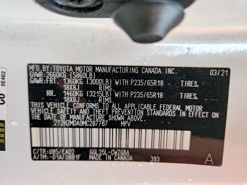 2021 Lexus RX — VIN 2T2HZMDA9MC287767, фото 13