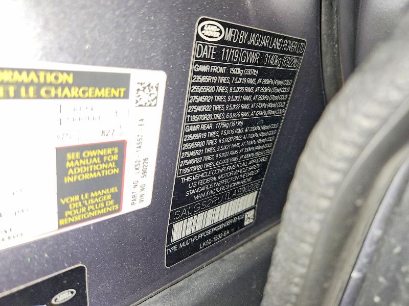 SALGS2RU1LA590226 2020 Land Rover Range Rover photo no. 13