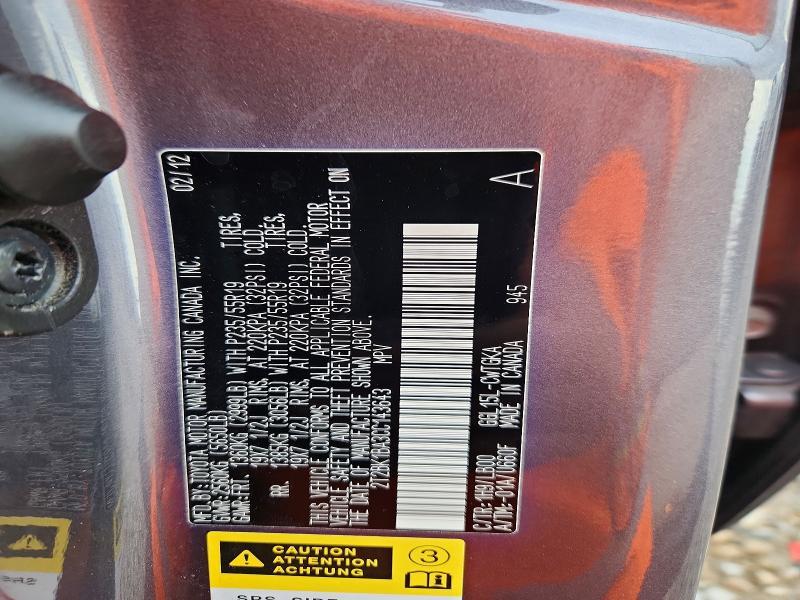 2T2BK1BA3CC143643 2012 Lexus RX photo no. 12