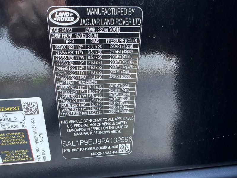 SAL1P9EU8PA132596         2023 Land Rover Range Rover photo no. 12