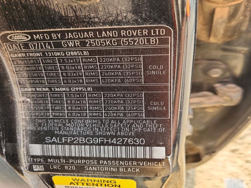SALFP2BG9FH427630 2015 Land Rover LR2 photo no. 13